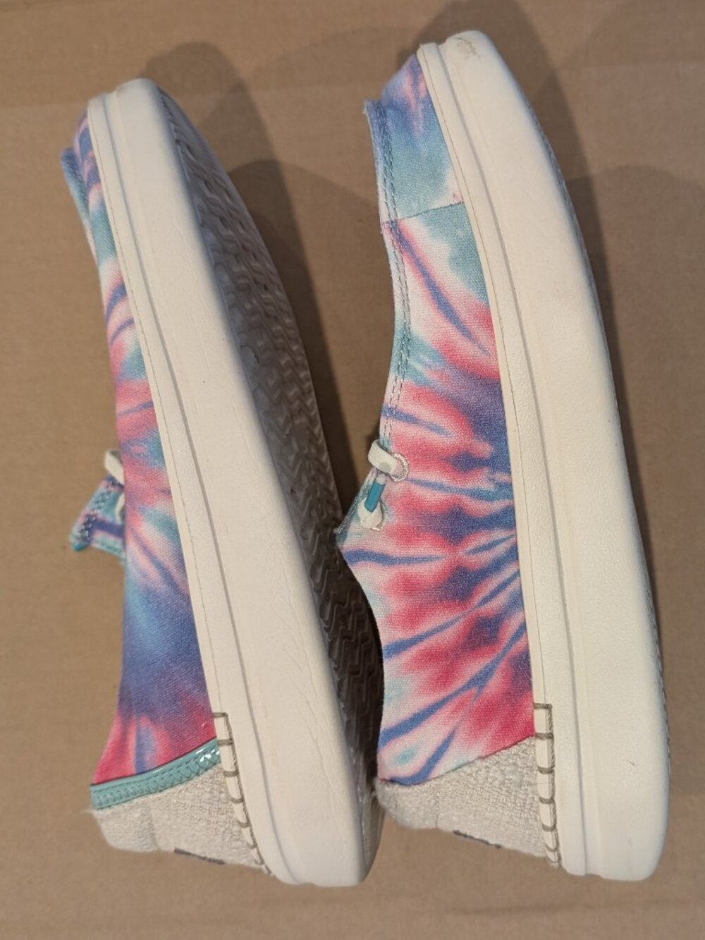 Hey Dude Wendy Rise Candy Tie Dye Platform Loafers Womens size 7 - Picture 3 of 6